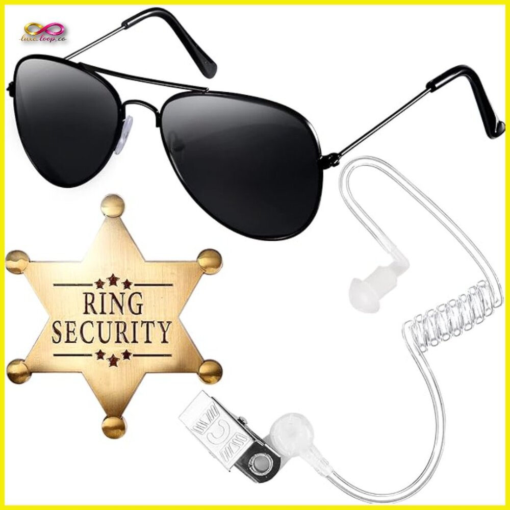 Ring Bearer Security Set FBI Cosplay Wedding Proposal Accessory Toy